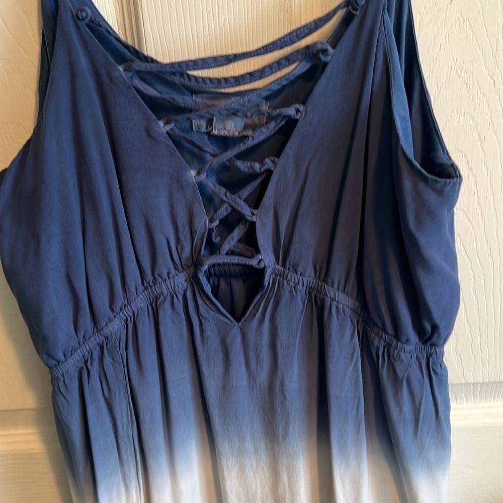 Loveriche Women’s Sleeveless Tiered Hem Ombré Maxi Dress Size S - Picture 5 of 6